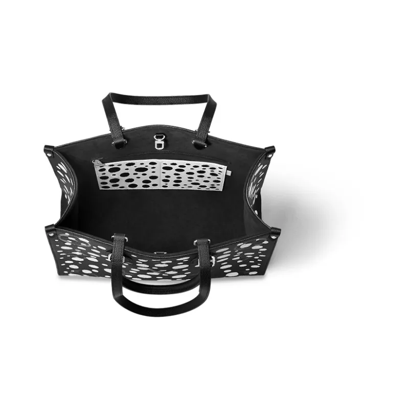 LOUIS VUITTON X Yayoi Kusama OnTheGo Mm Black/White-3