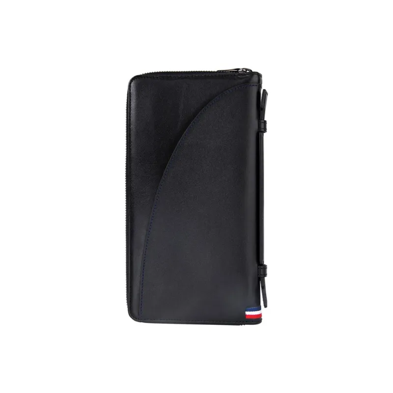 S. T.DUPONT Cow Leather Clutch Small Size Unisex Black-2