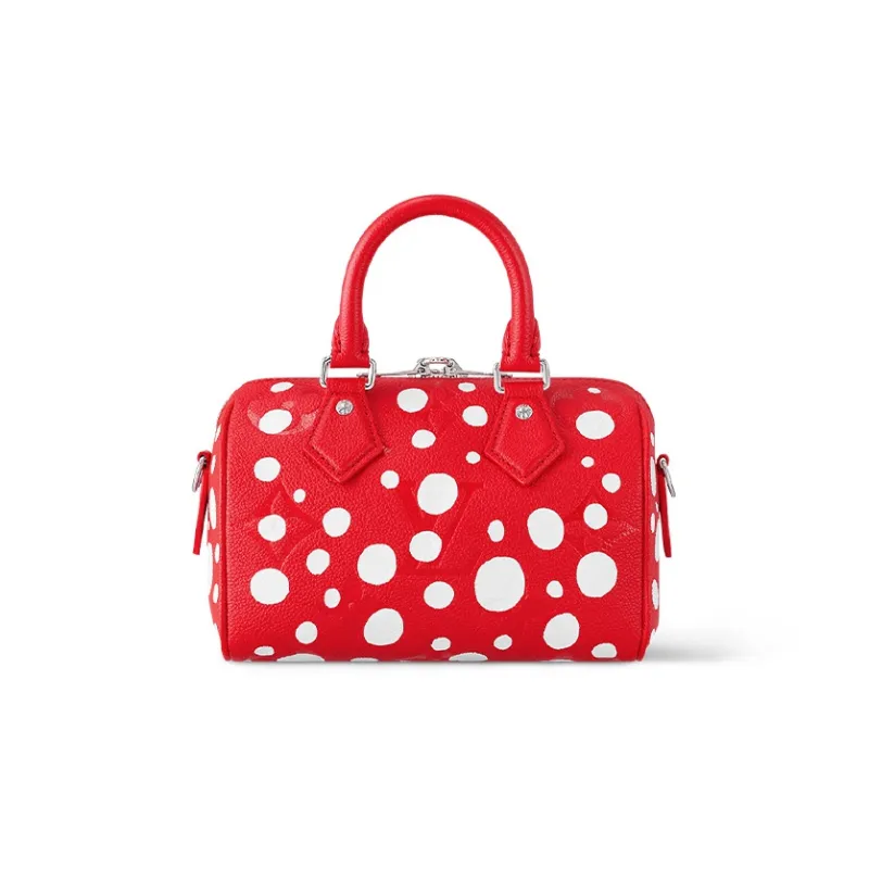 LOUIS VUITTON X Yayoi Kusama Speedy Bandouliere 20 Red/White-2