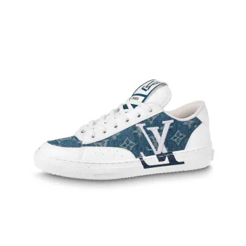 LOUIS VUITTON Charlie Sneakers 'White Denim Monogram' Women's