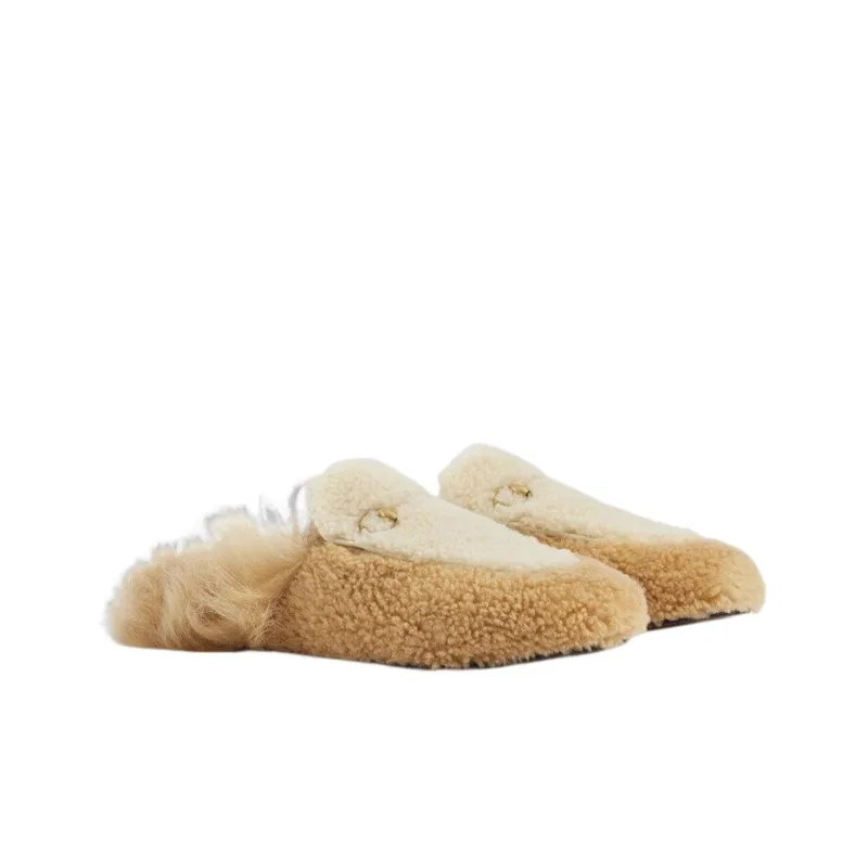 GUCCI Princetown New Year Collection Wrap toe Slippers Women's Ecru Year Of The Rabbit Limited-1