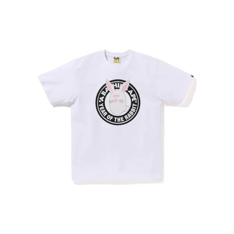 A BATHING APE Year Of The Rabbit Ape Head Tee 2023-0