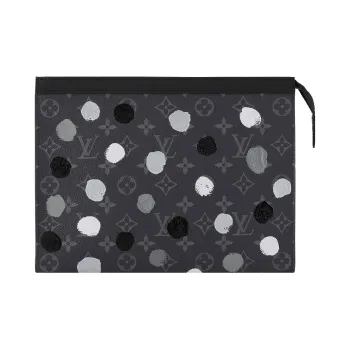 LOUIS VUITTON X Yayoi Kusama Pochette Voyage Monogram Eclipse Black/Silver