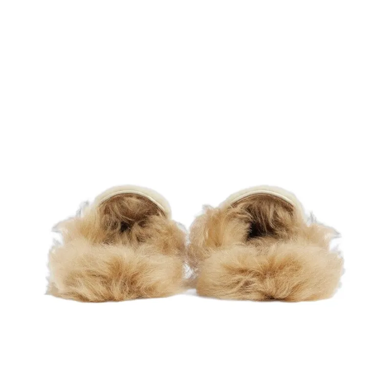 GUCCI Princetown New Year Collection Wrap toe Slippers Women's Ecru Year Of The Rabbit Limited-3