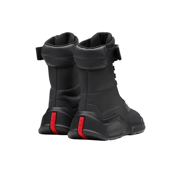 PRADA High-Top Sports Casual Shoes Women's Black-3