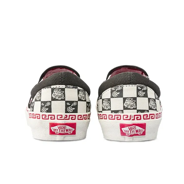 Vans Slip On 'Black White'-4