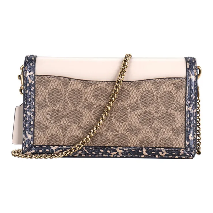 COACH Hutton PVC Chain Bag Shoulder Bag Women's Multicolor-1