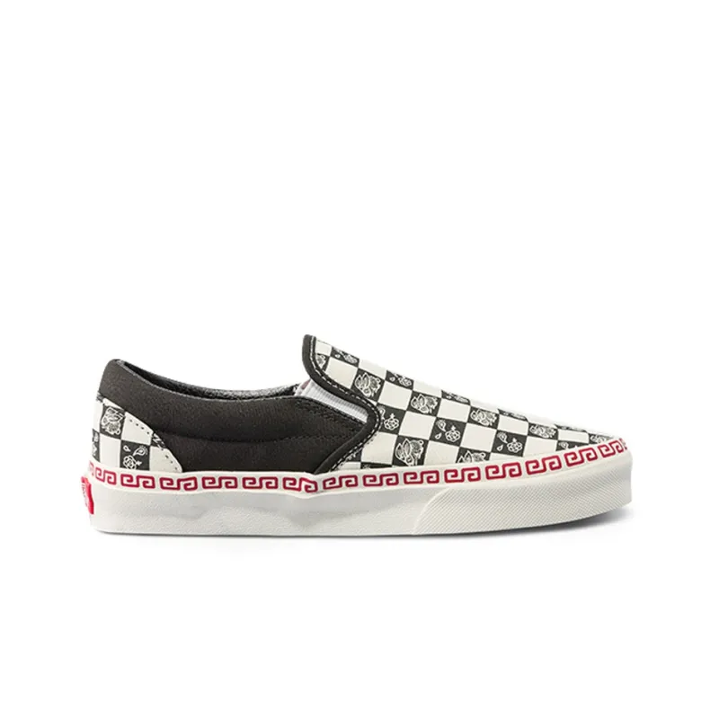Vans Slip On 'Black White'-1