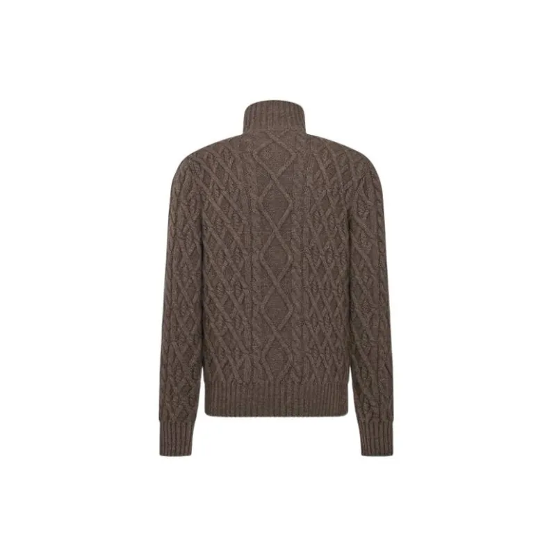 DIOR Cashmere Sweaters Men Brown-1