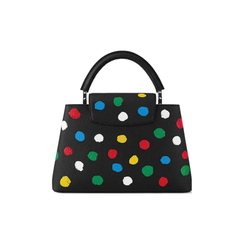 LOUIS VUITTON X Yayoi Kusama Capucines Mm Black-2