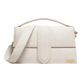 Jacquemus Le Bambinou Series Linen Crossbody One Shoulder Handbag Women's Beige