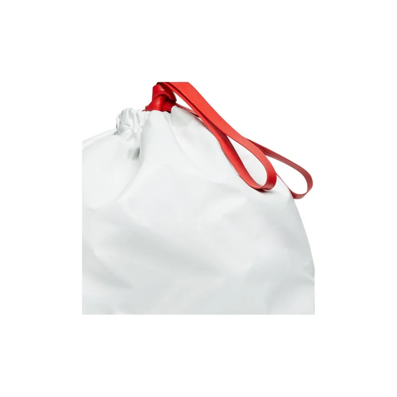 Balenciaga Trash Bag Large Pouch White/Red-7