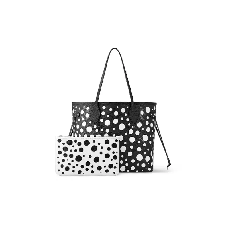 LOUIS VUITTON X Yayoi Kusama Neverfull Mm Black/White-1