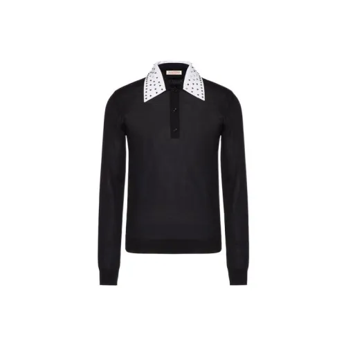 Valentino Polo Shirts Men Black