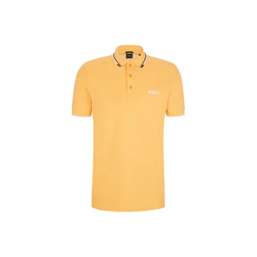 HUGO BOSS SS23 Polo Shirts Men Light Orange