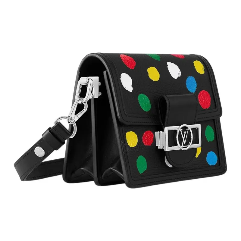 LOUIS VUITTON X Yayoi Kusama Dauphine Mini Black-1