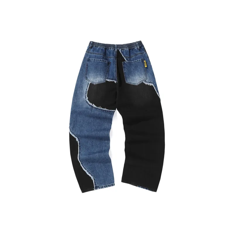GENANX Jeans Unisex Black Blue-1