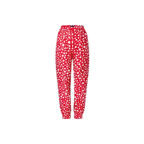 Yayoi Kusama LOUIS VUITTON X Yayoi Kusama Knitted Sweatpants Women's Red