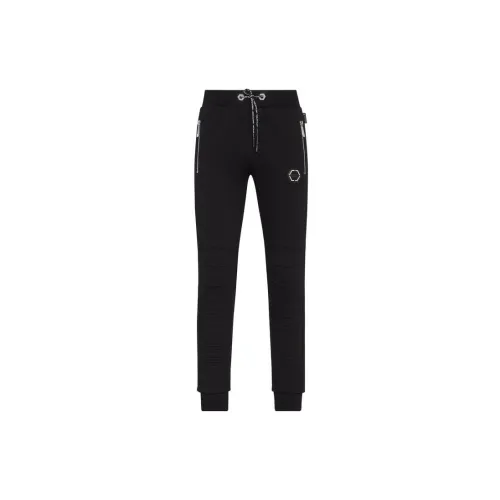 PHILIPP PLEIN Knitted Sweatpants Men Black