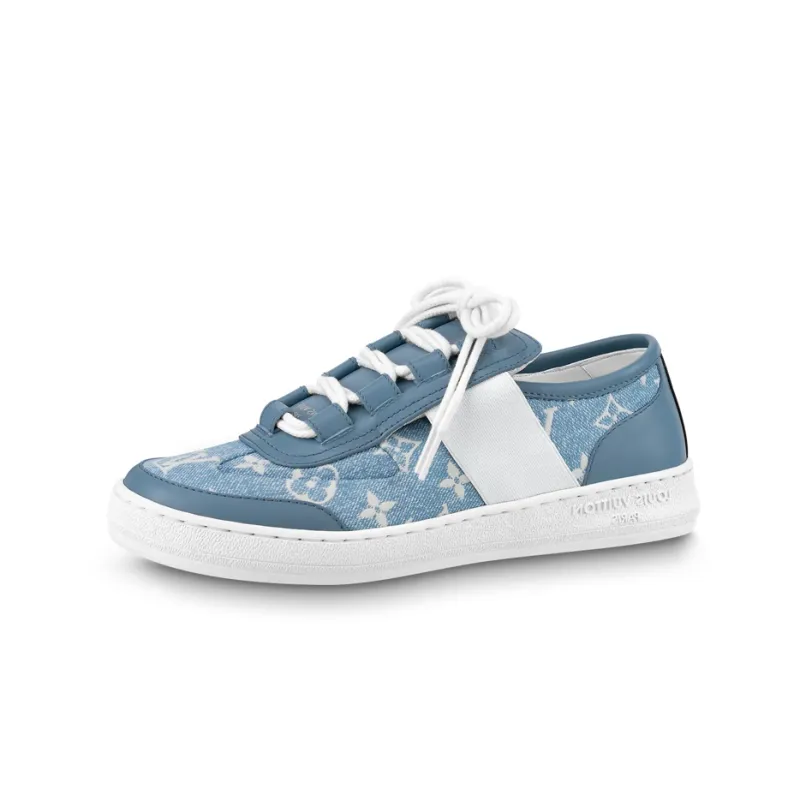 LOUIS VUITTON Lous Sneakers 'Denim Monogram' Women's-0