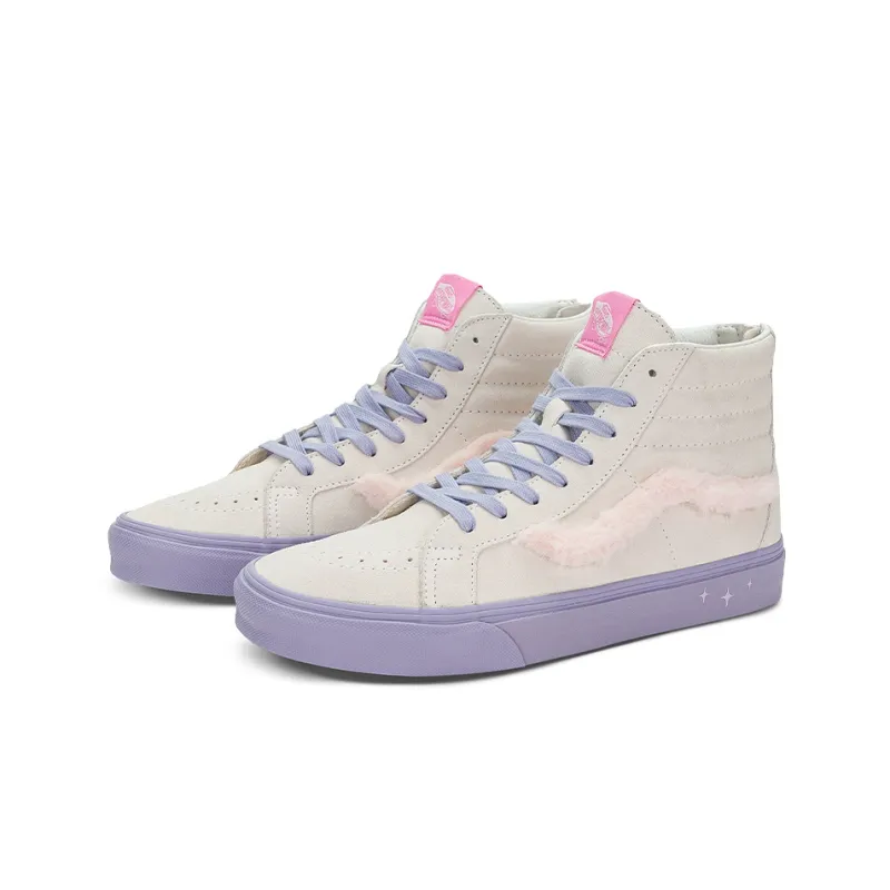 Vans SK8 HI 'Cream Purple Pink'-2