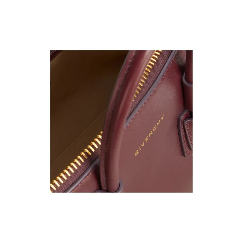 GIVENCHY Antigona Calfskin Shoulder Bag Crossbody Bag Handbag Small Size Women's Burgundy-5