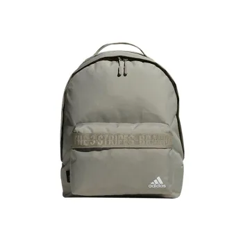 Adidas Polyester Backpack Unisex Silver Gray