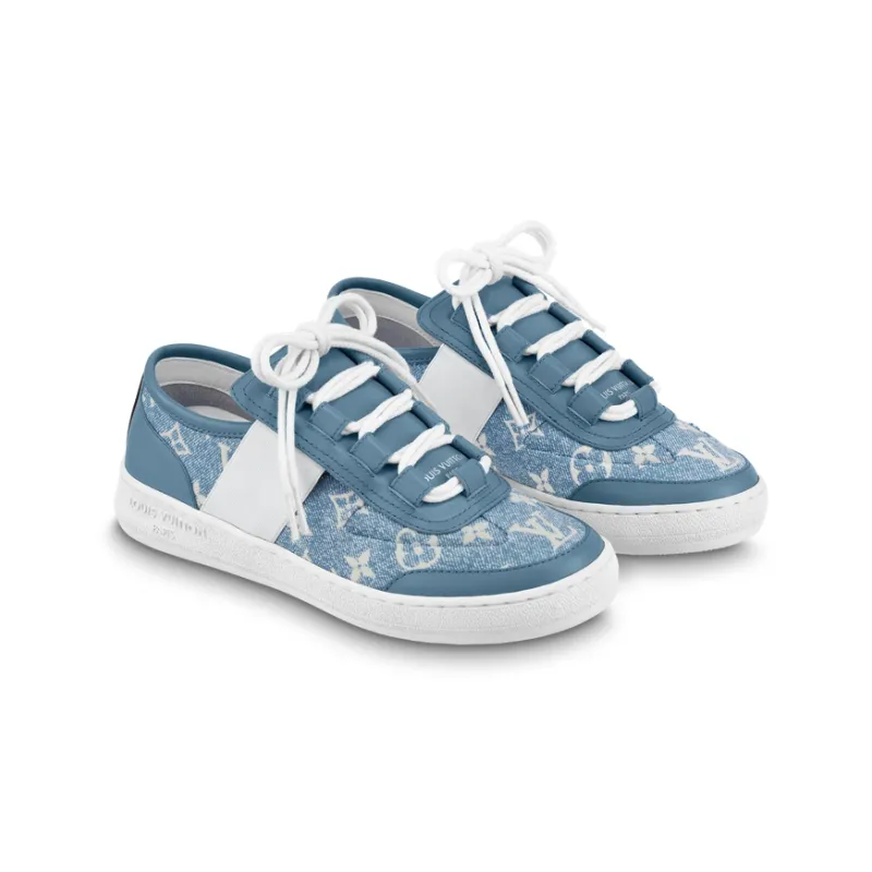 LOUIS VUITTON Lous Sneakers 'Denim Monogram' Women's-2