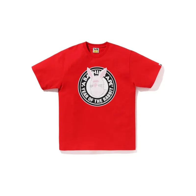 A BATHING APE Year Of The Rabbit Ape Head Tee 2023-2