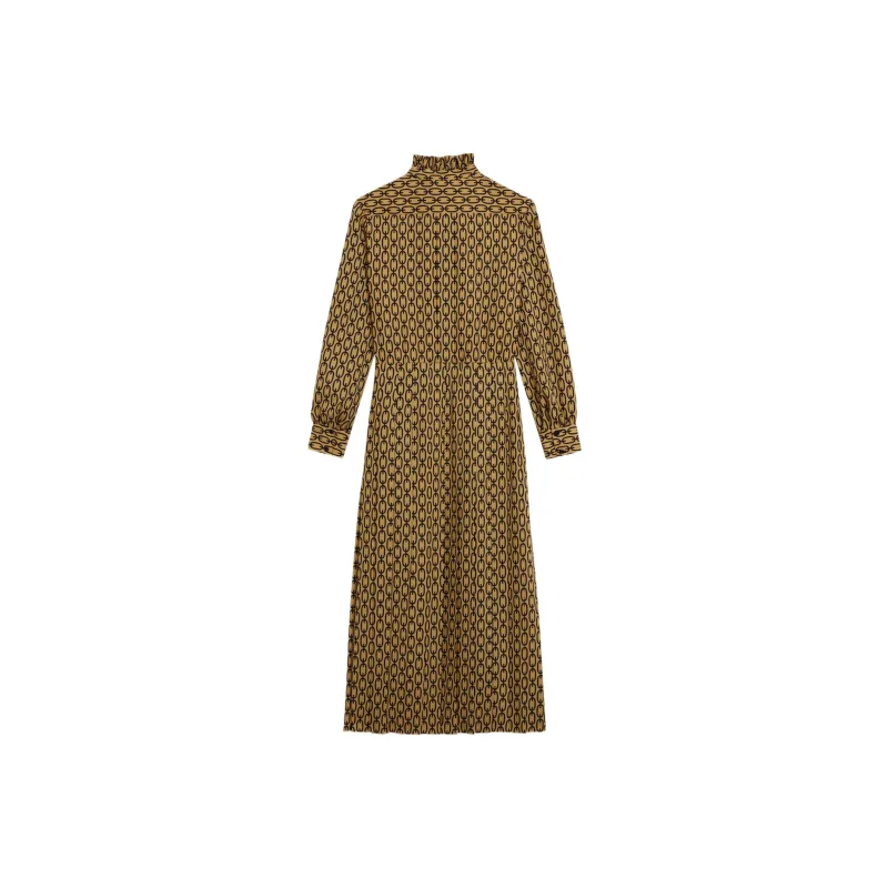 CELINE Long Sleeved Dresses Women's Yellow-1