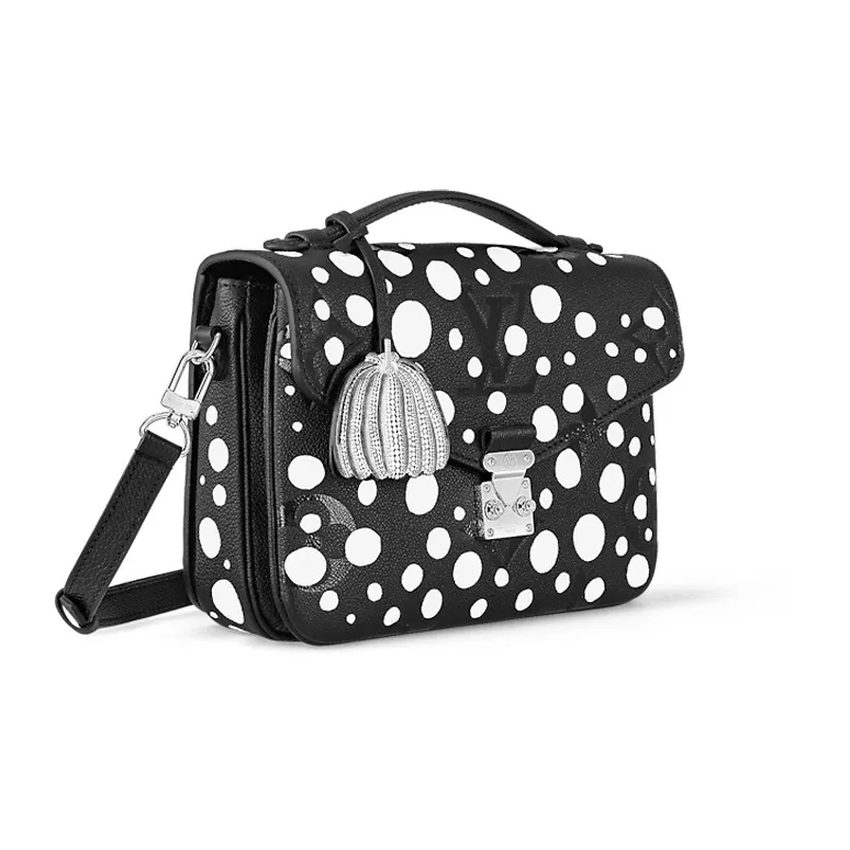 LOUIS VUITTON X Yayoi Kusama Pochette Metis Black/White-1