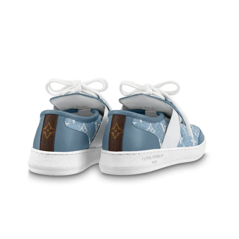 LOUIS VUITTON Lous Sneakers 'Denim Monogram' Women's-4