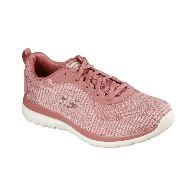 Skechers Bountiful Cushioning, Slip Resistant, And Abrasion Resistant Low Top Casual Shoes Women's Pink-2