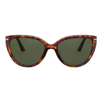 PERSOL Plate Cat Eye Sunglass Women's Brown