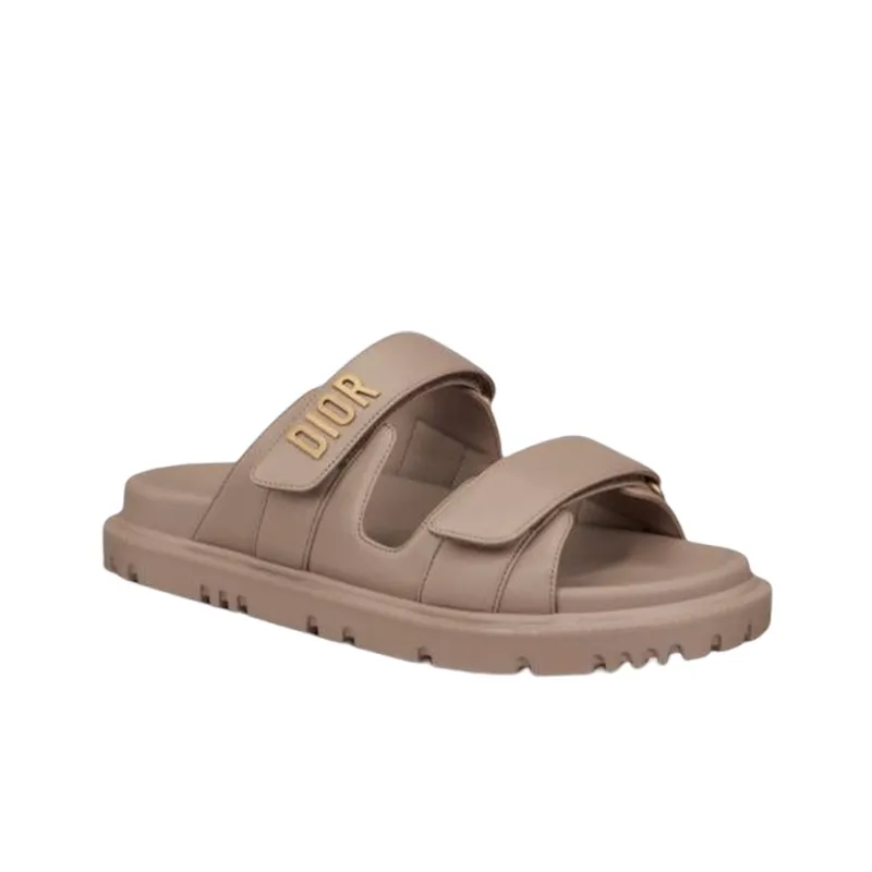 DIOR DIORAct Slide Slippers Women's Brown-2