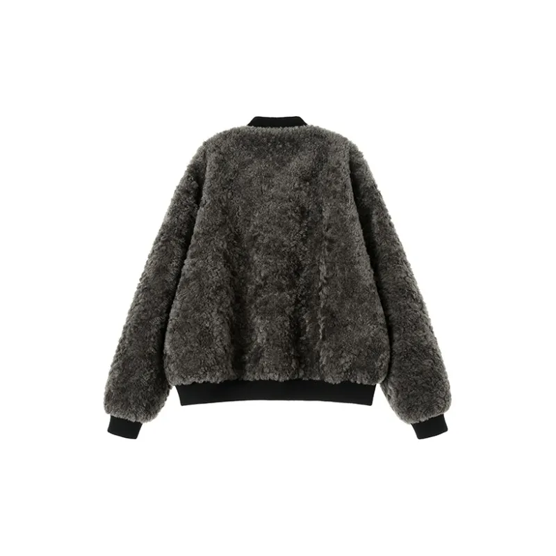 ETERNITY ITA Cropped Coats Women's Brown Gray-1
