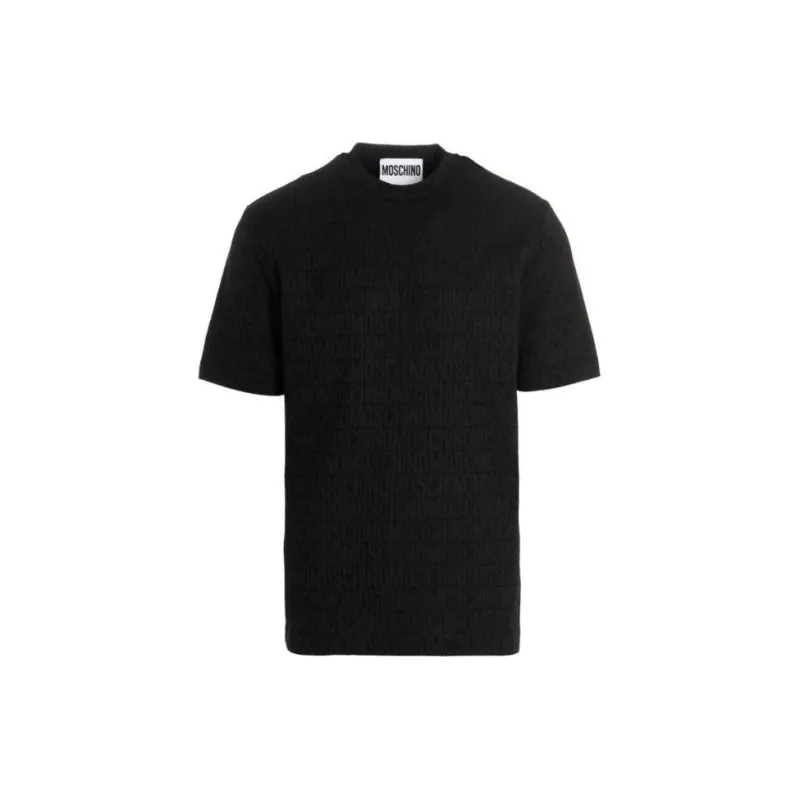 MOSCHINO Monogram Logo Printed Crewneck T-Shirt-0