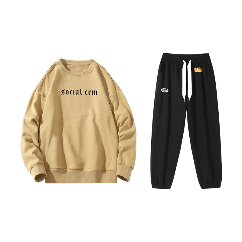 SCRM Straight Set Spring And Autumn Unisex-7