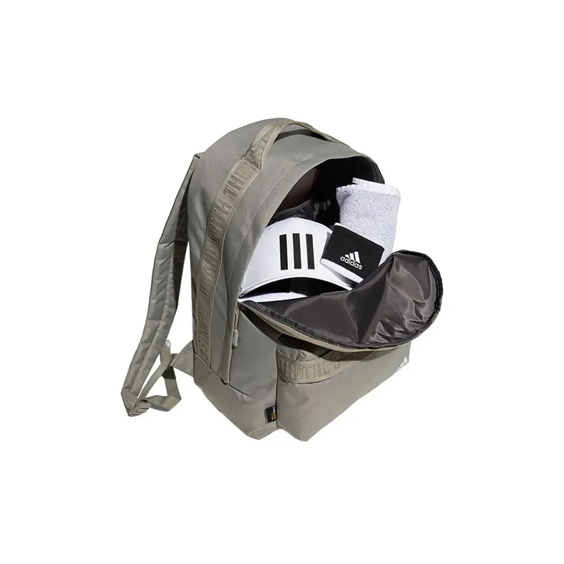 Adidas Polyester Backpack Unisex Silver Gray-3