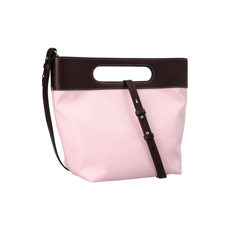 GANNI Organic Cotton Shoulder Bag Crossbody Bag Handbag Mini Women's Light Purple-1