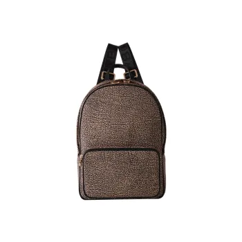 BORBONESE Leather Backpack Women's Brown