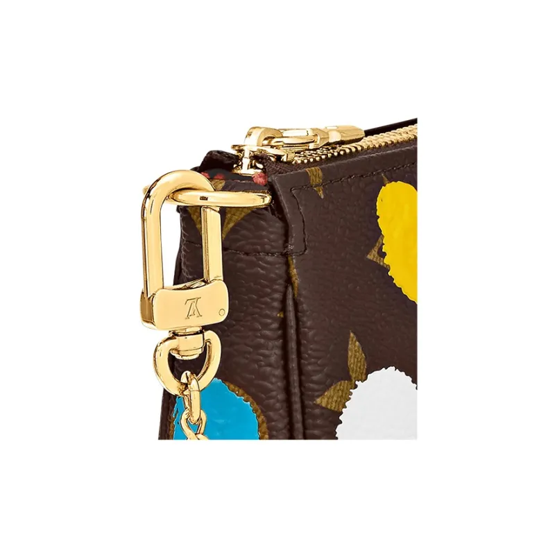 LOUIS VUITTON X Yayoi Kusama Mini Pochette Accessoires Monogram Multicolor-5