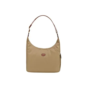 LONGCHAMP Le Pliage Canvas Crescent Moon Shoulder Bag Crossbody Bag Regular Women's Desert Yellow