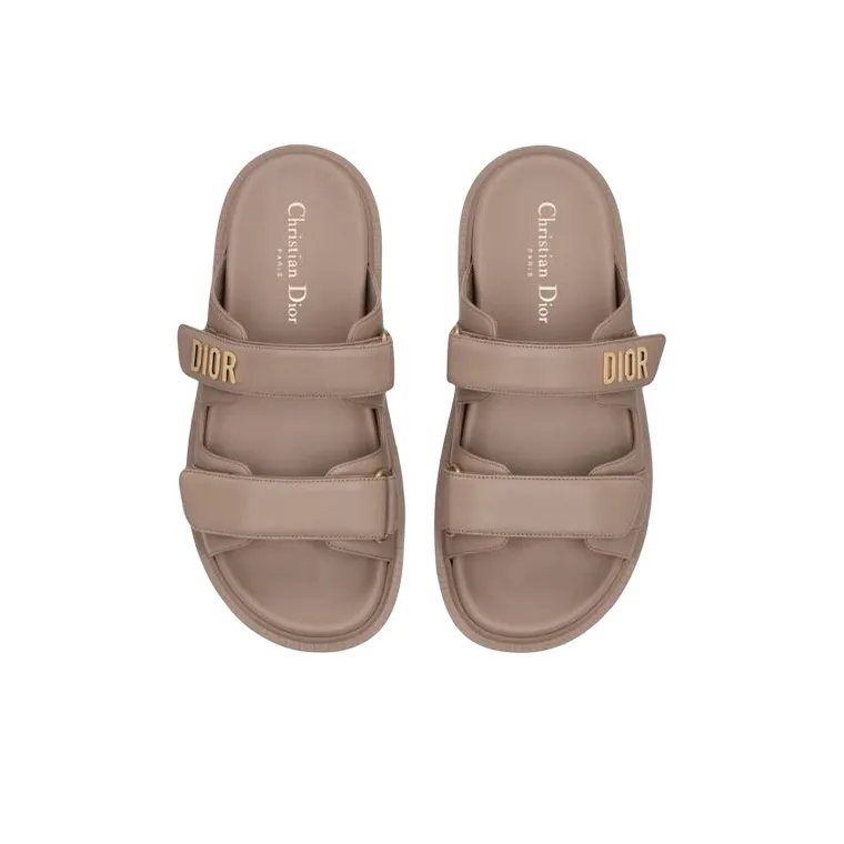 DIOR DIORAct Slide Slippers Women's Brown-3