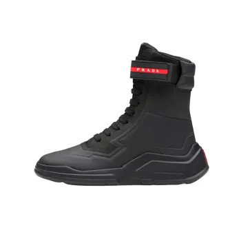 PRADA High-Top Sports Casual Shoes Women's Black