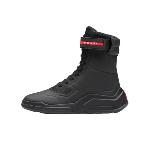 PRADA High-Top Sports Casual Shoes Women's Black