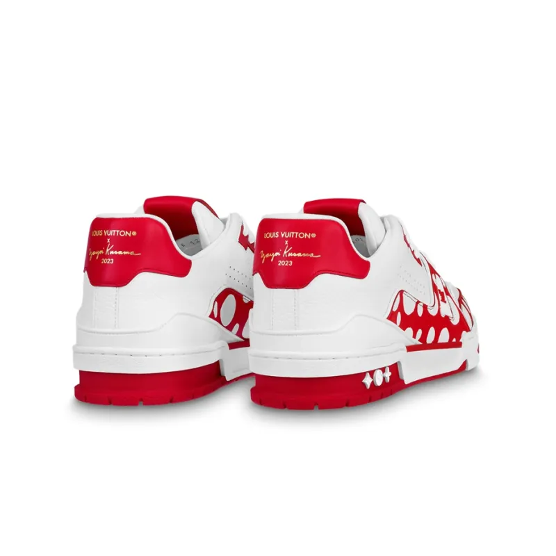 LOUIS VUITTON X Yayoi Kusama Sneaker 'White Red'-3
