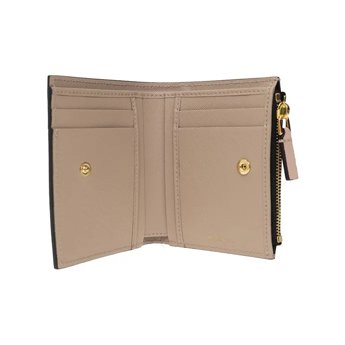 MARNI Calfskin Wallet Women's Pink/Cream-3
