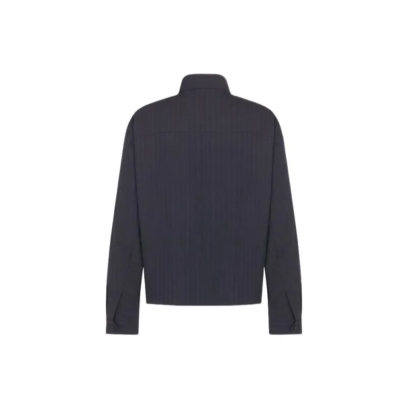 DIOR Jackets Men Navy Blue-1