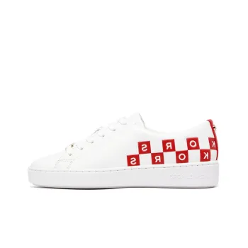 MICHAEL KORS Low-Top Stylish Skateboarding Shoes Women's White Red Year Of The Rabbit Limited